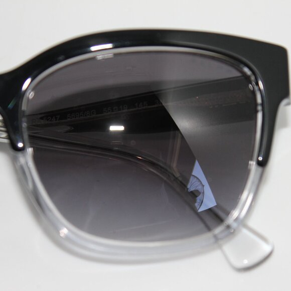 Ralph By Ralph Lauren RA5247 5695/8G 55-19 145-3N Black Crystal Sunglasses